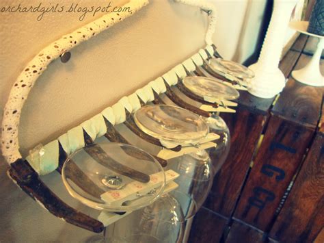 Orchard Girls: Thrifty Thursday: DIY Wine Glass Rack!