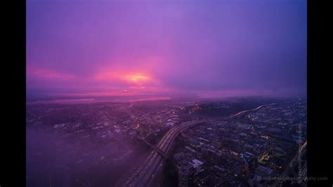 Seattle Magenta Sunrise Timelapse Video