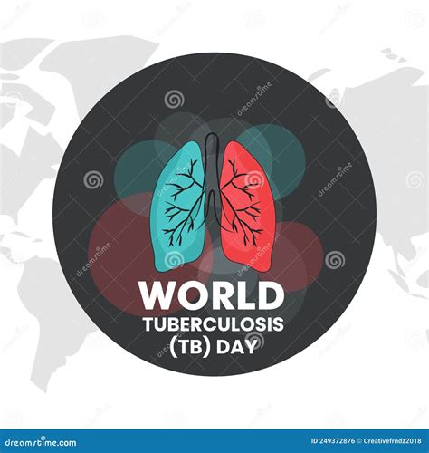 World Tuberculosis Tb Day Banner Design Stock Vector Illustration Of Respiratory Concept