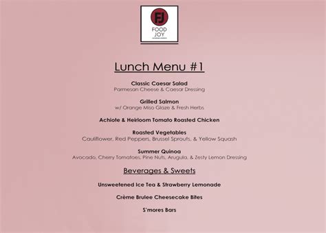 What Is Luncheon Menu Edusvetgobgt