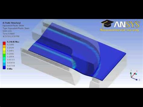 Ansys Non Linear Deformation Simulation For Senior Design Youtube