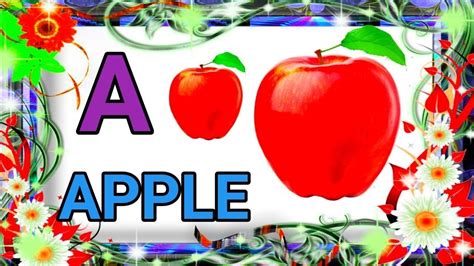 A For Apple Abcd Phonics Song A For Apple