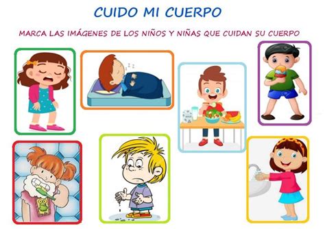 Cuido mi cuerpo online worksheet Tareas de niños Cuidado del cuerpo