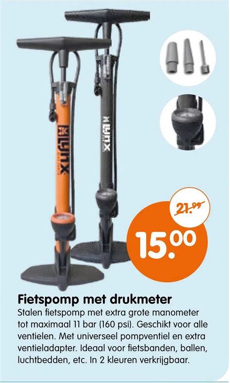 Fietspomp Met Drukmeter Aanbieding Bij Plentyparts