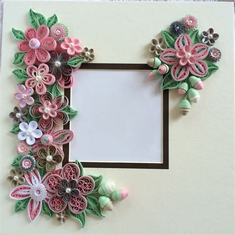 Quilled Pink Flowers For Shadow Box Frame Paper Quilling Patterns