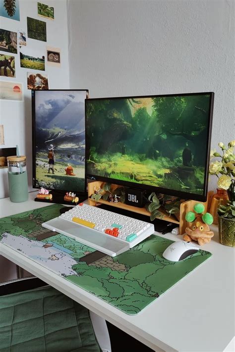 Gaming desk setup | Gaming room setup, Game room, Gaming pc desk setup