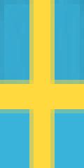 Sweden Flag Minecraft Banner