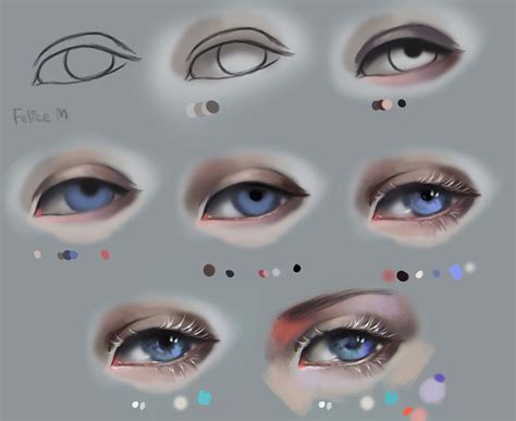 Semi Realistic Drawing Eye Tutorial