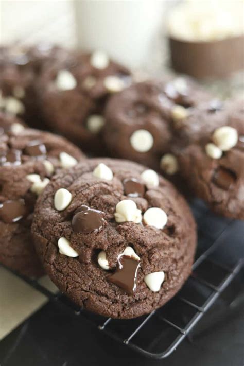 The Best Double Chocolate Chunk Cookies Recipe