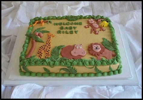 Jungle Baby Shower - CakeCentral.com