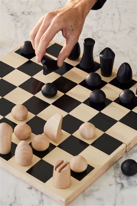 Modern Wooden Chess Set by Panisa