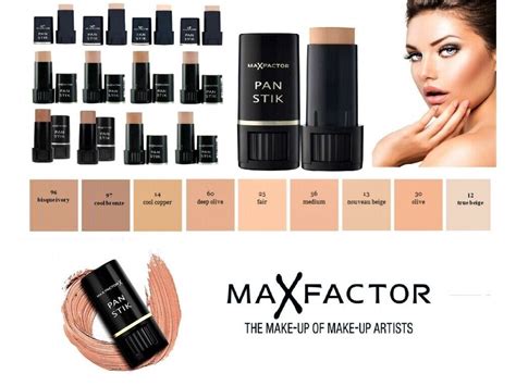 Max Factor Pan Stick Makeup Color Chart Saubhaya Makeup