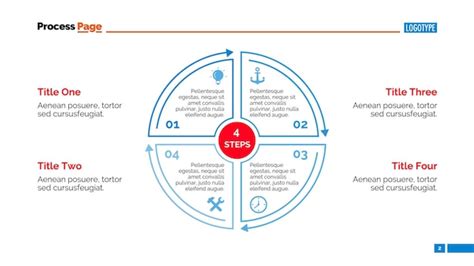 Modelo De Diapositiva De Diagrama De C Rculo Segmentado Vetor Premium