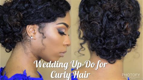 Grwm Bridal Makeup And Hair Natural Curly Hair Updo Youtube