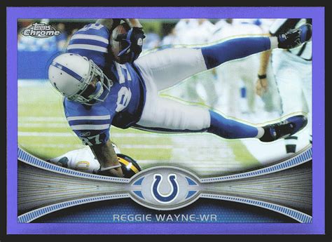 Topps Chrome Purple Refractor Reggie Wayne For Sale