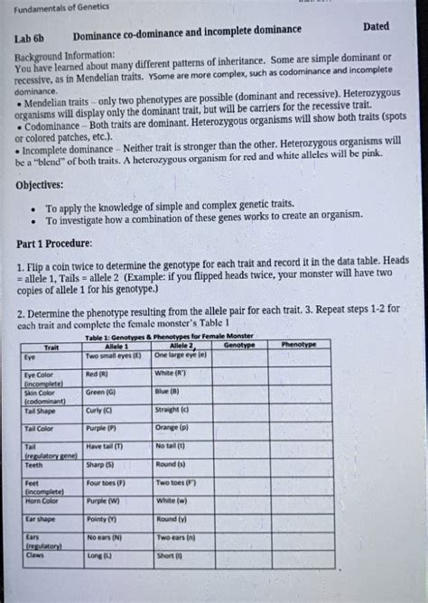 Genotype Vs Phenotype Eyes