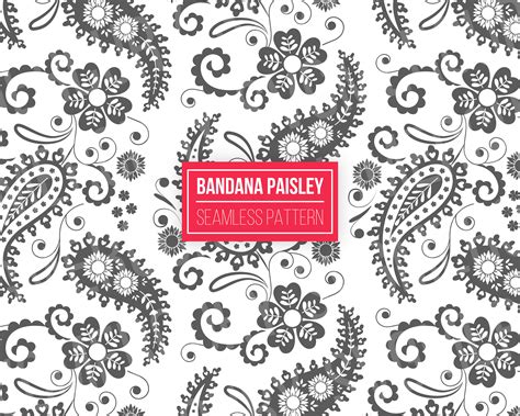 Seamless Bandana Paisley Pattern Svg Transparent Background Etsy Ireland