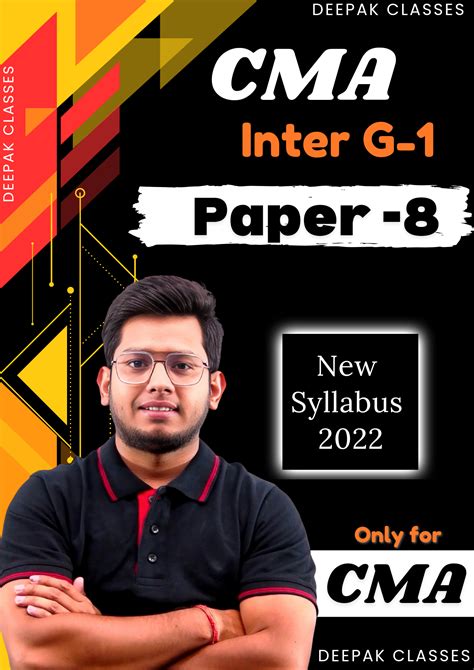 Cma Inter Cost Accounting Paper New Syllabus Deepak Classes