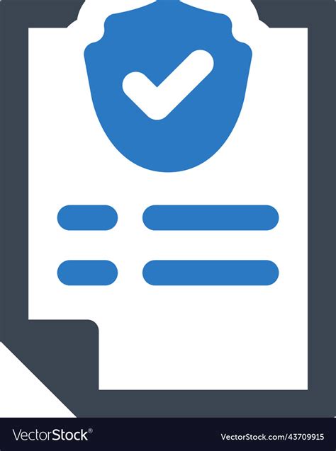 insurance policy icon royalty  vector image