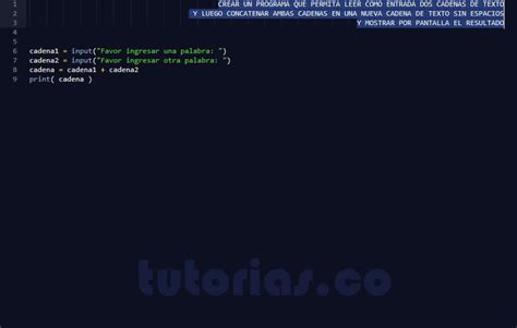 Funciones Python Concatenar Dos Cadenas De Texto Tutorias Co