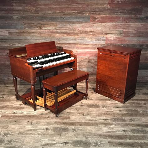 Hammond Vintage 1957 B3 Organ and Leslie 122 Speaker, Red Mahogany – The Chicago Organ Company