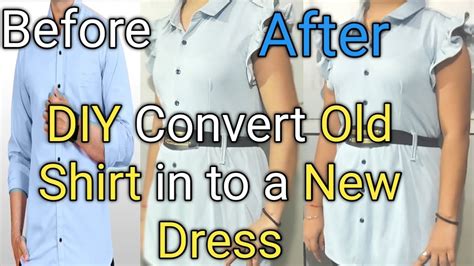 Diy Shirt से नई Dress कैसे बनाये Convert Old Shirt Into New Dress Cutting And Stitching