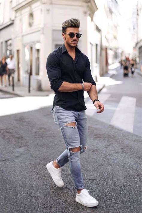 8 Black Shirt Combination Ideas For Men 2023 Blue Jeans Outfit Men