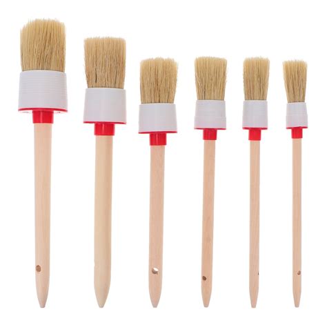 Homemaxs Pcs Wooden Handle Paint Brushes Varnish Brushes Home Cleaning