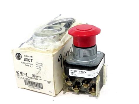 NEW ALLEN BRADLEY 800T FX6D4 PUSHBUTTON SER T 800TFX6D4 SB Industrial