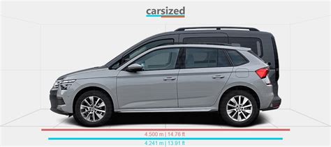 Dimensions Skoda Kamiq 2019 2024 Vs Volkswagen Caddy 2020 Present