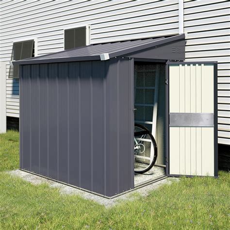 Amazon MUPATER Outdoor Storage Shed 4x8 FT Garden Tool Storage