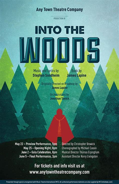 Into The Woods Broadway Poster