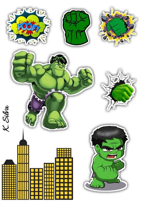 Pin de Nan Cambronero em Guardado rápido Festa do incrível hulk