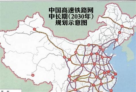 2020年中国高速铁路网 千图网