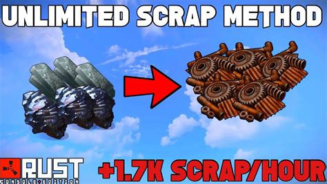 UNLIMITED SCRAP Method In Rust Console Edition YouTube