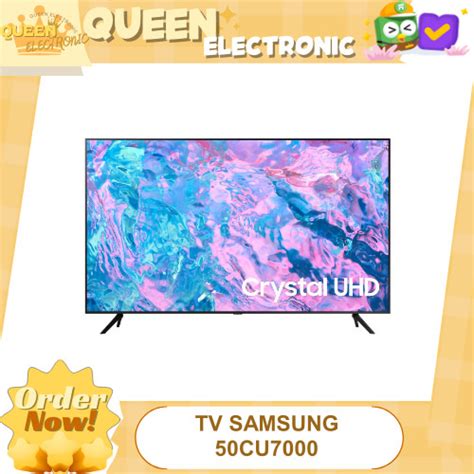 Jual Samsung Cu Smart Tv Inch Crystal Uhd K Purcolour