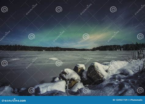 Northern Light - Aurora Borealis in Sweden Stock Image - Image of ...