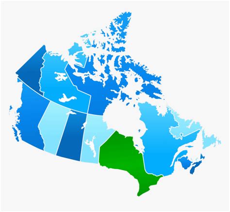 Map Of Canada - Canada Climate Change Map, HD Png Download - kindpng