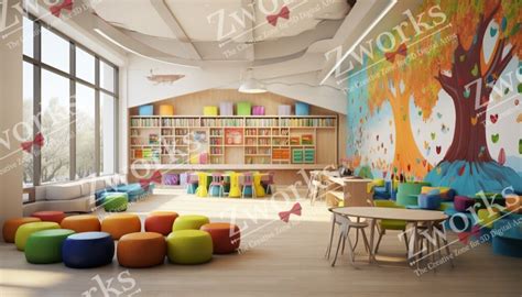 Kindergarten Interior Design 3d Model