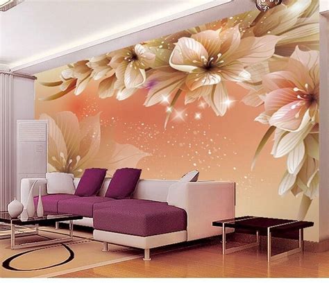 3d Wallpaper Bedroom Mural Roll Modern Luxury Large Flower Wall Background Home Bedroom