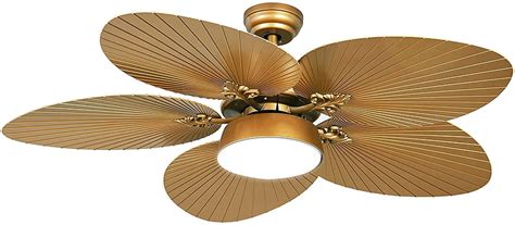 Yitahome Tropical Ceiling Fan With Led Light And Remote Control Inch