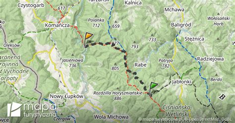 Trasa Przez Jeziorka Duszaty Skie Mapa Turystyczna Pl