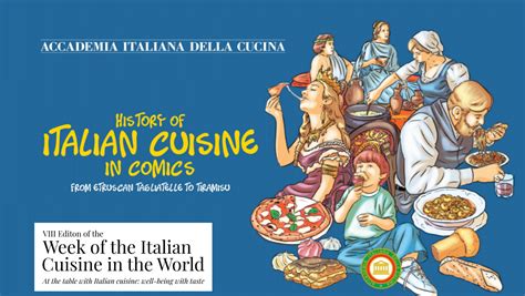 History Of Italian Cuisine In Comics From Etruscan Tagliatelle To Tiramisù Now Also In