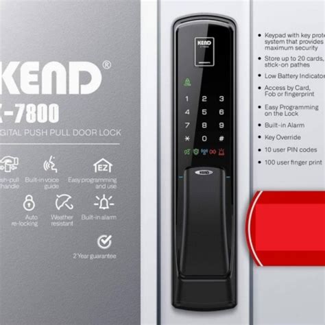 Jual Kunci Digital Original KEND K 7800 Smart Digital Doorlock KEND