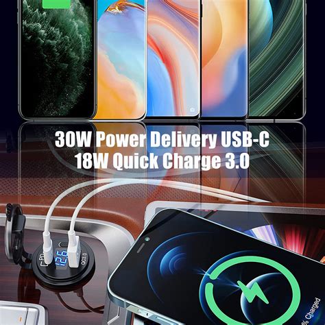 Buy Cllena Usb C Pd Quick Charge Dual Usb Charger Socket V