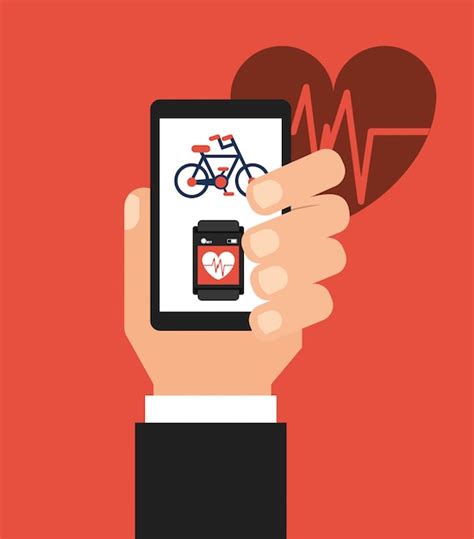 Smartphone Gesundheitsfoerderung Vektoren Und Illustrationen Zum