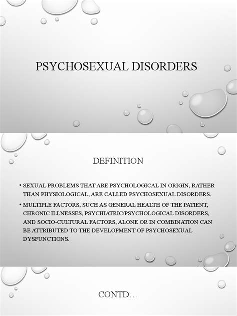 Psychosexual Disorders Pdf Sexual Dysfunction Mental Disorder