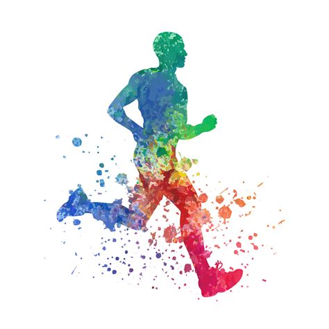 silhouette running man runner png male runner sublimation design