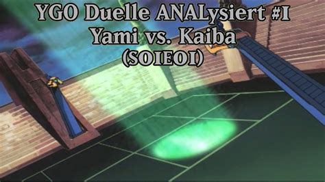 YuGiOh Duelle ANALysiert 1 Yami Vs Kaiba S01E01 YouTube