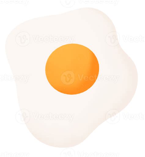 Fried egg cartoon icon 18800581 PNG